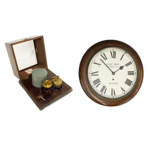 2001 - Horstmann Gear Co. Ltd. time clock, within an oak glazed case, 9