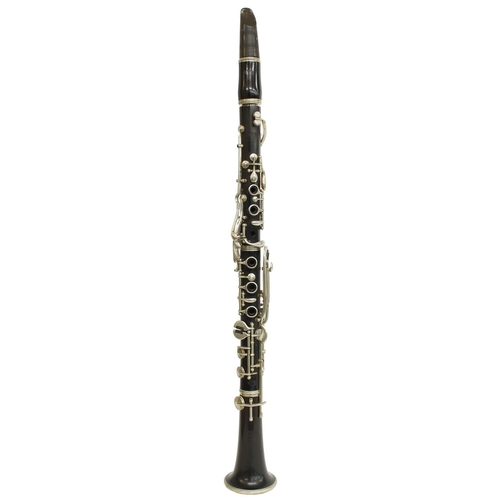 1818 - African blackwood combination A/Bb clarinet with plated keywork, signed Romeo, Oris, Milano, made ci... 