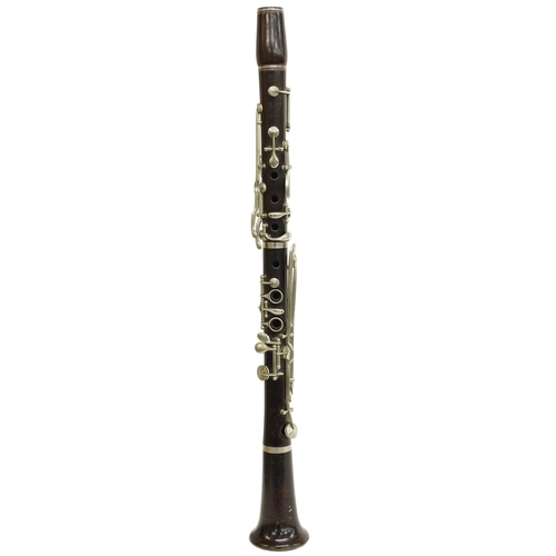 1824 - Two African blackwood Bb clarinets, no maker's mark, made circa 1900 (no mouthpieces) (2)... 