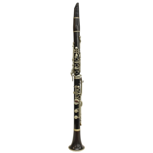 1829 - Cocuswood Boehm system A clarinet, unsigned, made circa 1900, 71.2cm; also a cocuswood German system... 