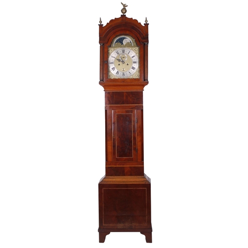 1832 - Mahogany, oak and walnut eight day longcase clock, the 12