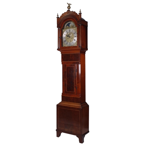 1832 - Mahogany, oak and walnut eight day longcase clock, the 12