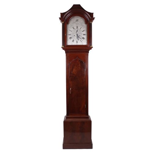 1834 - Mahogany eight day longcase clock, the 12