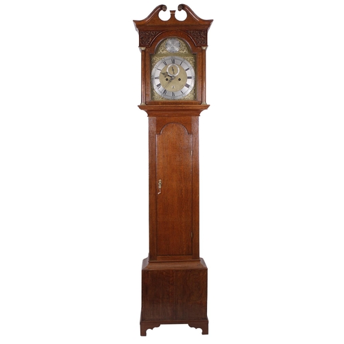 1835 - Oak eight day longcase clock, the 12