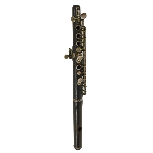 1851 - Cocuswood Boehm system piccolo with silver keywork, signed Rudall, Carte & Co Ltd, London, made ... 