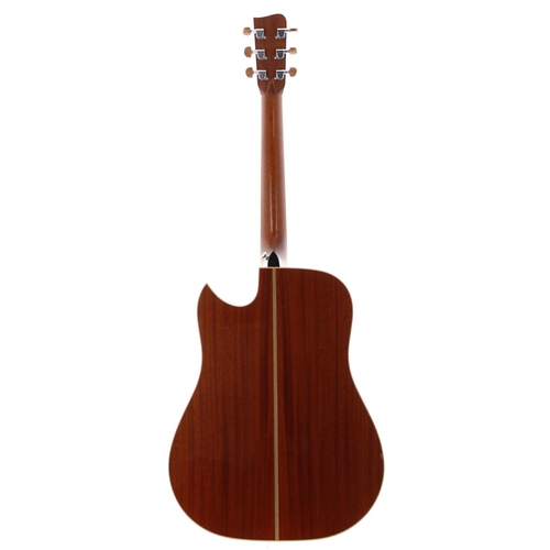 321 - 2006 J.W. Gallagher & Son Doc Watson fourteen fret cutaway acoustic guitar, made in USA; Back an... 