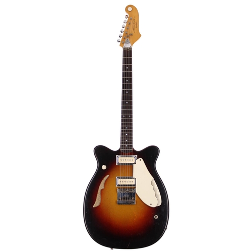 325 - 1968 Micro Frets Wanderer Series 1 electric guitar, made in USA; Body: sunburst finish, scratches to... 
