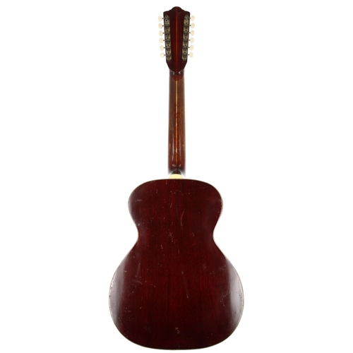 330 - 1964 Guild F-212 twelve string acoustic guitar, made in USA; Back and sides: mahogany, many blemishe... 