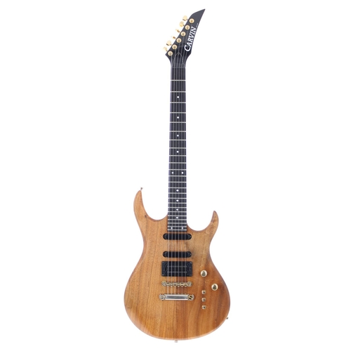 333 - Carvin DC135 electric guitar, made in USA; Body: natural Koa, scratches to back; Neck: good, neck th... 