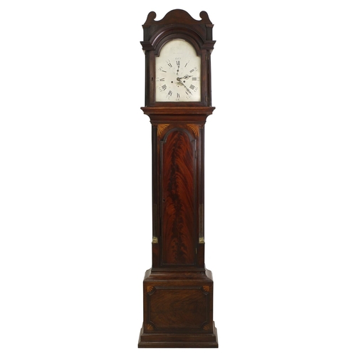 1838 - Mahogany eight day longcase clock, the 12