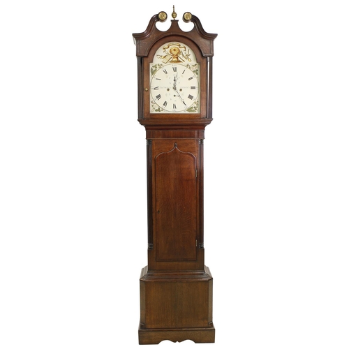 1841 - Oak and mahogany eight day longcase clock, the 14