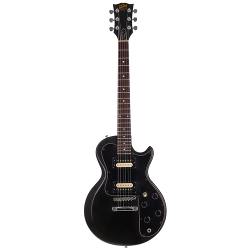 104 - 1980 Gibson Sonex-180 Deluxe electric guitar, made in USA; Body: black finish, various dings and ble... 