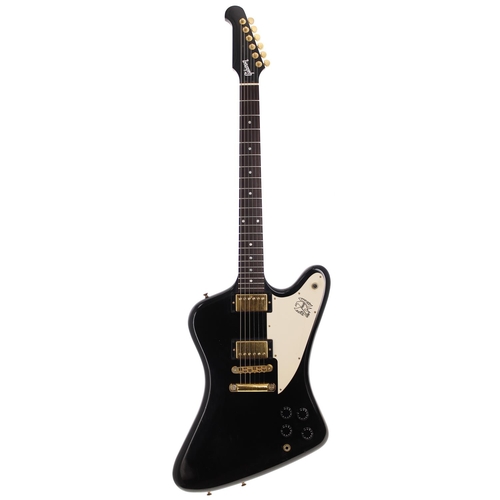 111 - 2004 Gibson Firebird Studio electric guitar, made in USA; Body: black finish, checking throughout, s... 