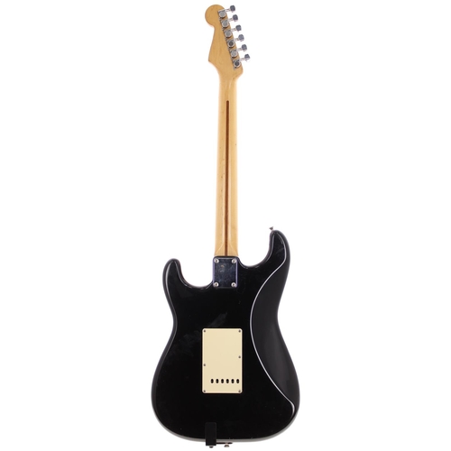 17 - Fender Stratocaster electric guitar, made in Japan (1988-1989); Body: black finish, surface scratche... 
