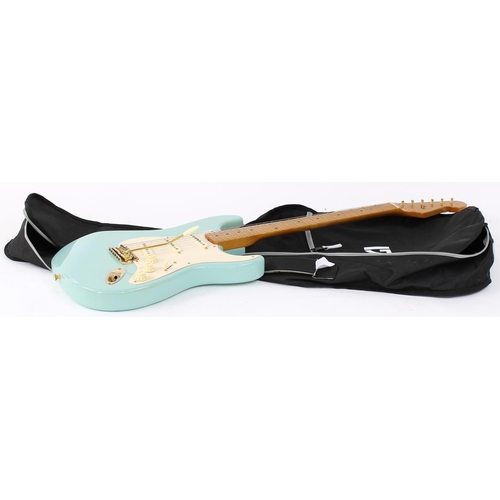 18 - 2002 Fender Classic Series 50s Stratocaster electric guitar, made in Mexico; Body: blue finish, disc... 
