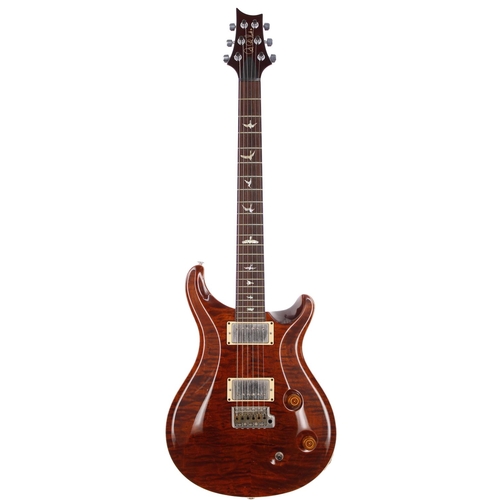 204 - 2002 Paul Reed Smith (PRS) Custom 22 electric guitar, made in USA; Body: dark amber flamed maple top... 