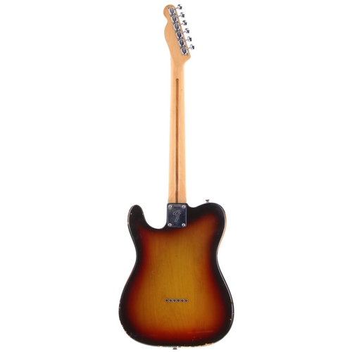 29 - 1973 Fender Telecaster electric guitar, made in USA; Body: sunburst finish, fading to the front, fin... 