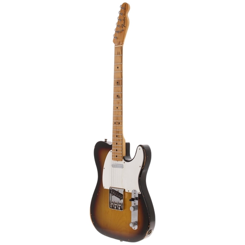 29 - 1973 Fender Telecaster electric guitar, made in USA; Body: sunburst finish, fading to the front, fin... 