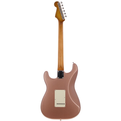 30 - Modified 2007 Fender Stratocaster electric guitar, made in Mexico; Body: burgundy mist metallic, a f... 