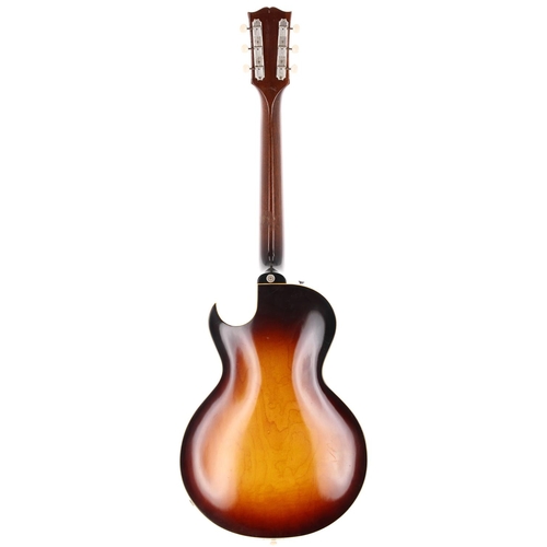 115 - 1959 Gibson ES-140T 3/4 hollow body electric guitar, made in USA; Body: sunburst finish, light marks... 