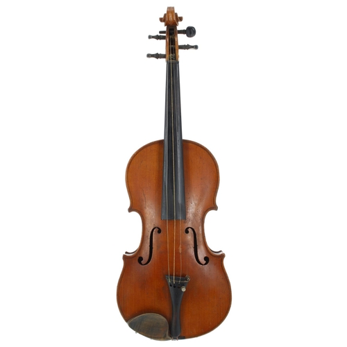 2426 - Early 20th century violin, 14 1/8