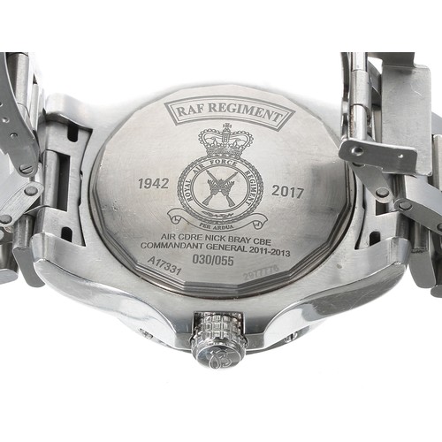 38 - Breitling 'R.A.F Regiment' 75th Anniversary stainless steel automatic gentleman's wristwatch, refere... 