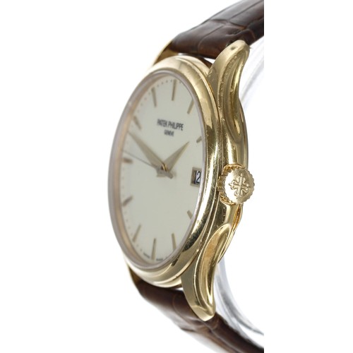 21 - Patek Philippe Calatrava 18ct automatic gentleman's wristwatch, reference no. 5227J-001, circa 2021,... 