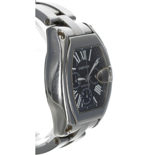 34 - Cartier Roadster XL chronograph automatic stainless steel gentleman's wristwatch, reference no. 2618... 