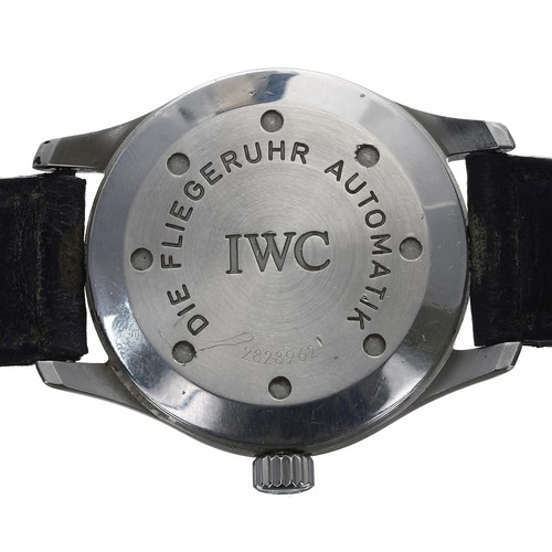 24 - IWC (International Watch Company) Shaffhausen Pilots Mark XV automatic stainless steel gentleman's w... 