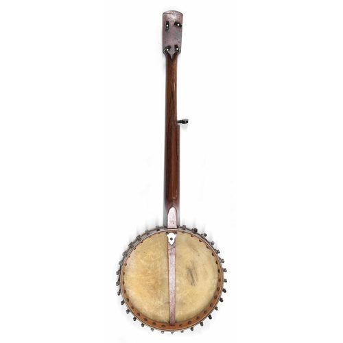 1520 - Fretless five string banjo circa 1880, possibly by Matthews, with 11