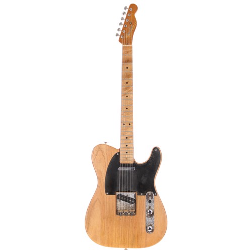 35 - 1952 Fender Telecaster electric guitar, made in USA; Body: original stripped and oiled body, neck ca... 