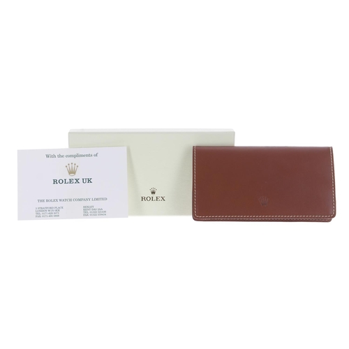 441 - Rolex - Good 2007 diary and address book, within a signed brown leather sleeve, within Rolex packagi... 