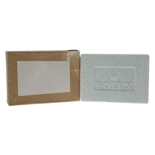 446 - Rolex - Rolex service polystyrene box with outer cover and Rolex service pouch; together with four R... 