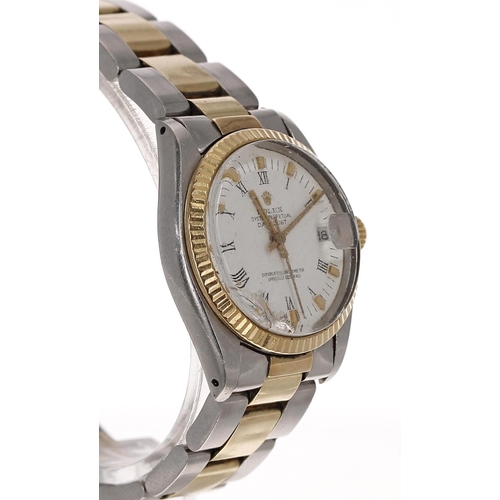 14 - Rolex Oyster Perpetual Datejust gold and stainless steel mid-size wristwatch, reference no. 6827, se... 