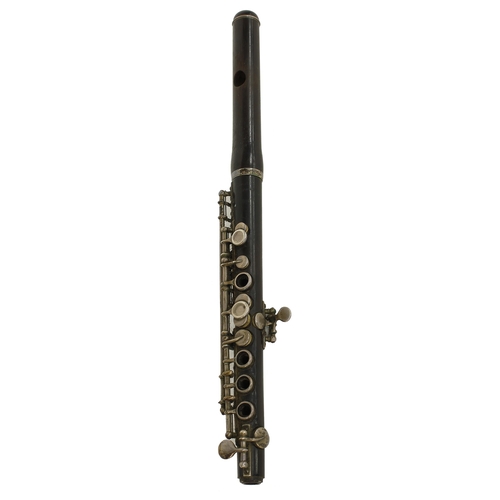 1851 - Cocuswood Boehm system piccolo with silver keywork, signed Rudall, Carte & Co Ltd, London, made ... 