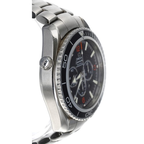 5 - Omega Seamaster Planet Ocean Co-Axial Chronometer Chronograph automatic stainless steel gentleman's ... 