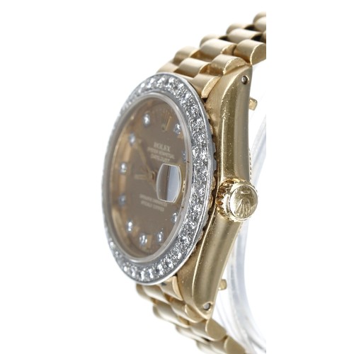 10 - Rolex Oyster Perpetual Datejust 18ct diamond set lady's wristwatch, reference no. 6917, serial no. 6... 