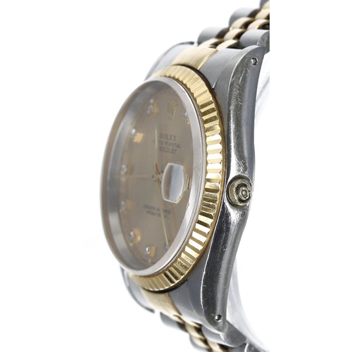 15 - Rolex Oyster Perpetual Datejust gold and stainless steel gentleman's wristwatch, reference no. 16233... 