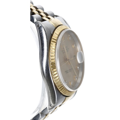 15 - Rolex Oyster Perpetual Datejust gold and stainless steel gentleman's wristwatch, reference no. 16233... 