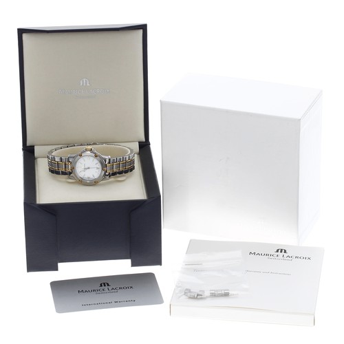 49 - Maurice Lacroix stainless steel and 18ct gold lady's wristwatch, reference no. 89819, serial no. AC1... 