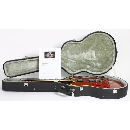 21 - Bernie Marsden - Gibson ES-335 TD semi-hollow body electric guitar, made in USA, circa 1967; ser. no... 