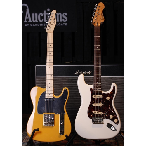 498 - Modified Encore S-Type electric guitar; together with an East Coast T-Type electric guitar (2)... 