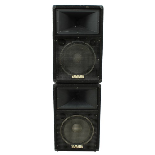 1211 - Pair of Yamaha S112IVN PA speakers*Please note: Gardiner Houlgate do not guarantee the full working ... 