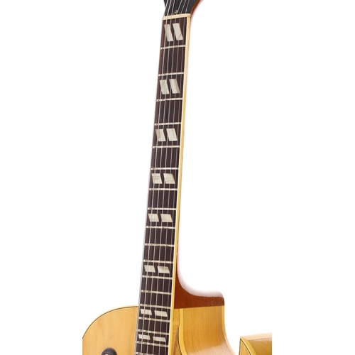 119 - 1959 Gibson ES-175D electric guitar, made in USA; Body: natural finish, lacquer checking to edges, l... 