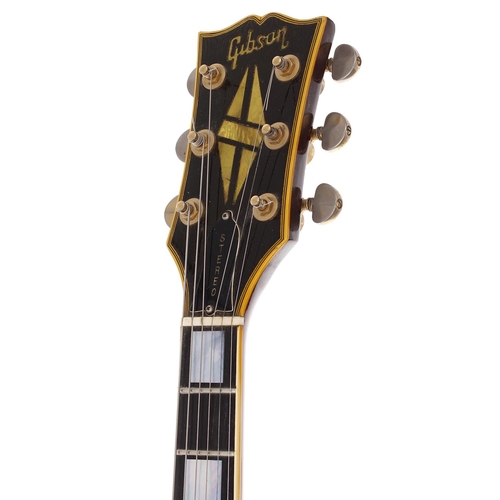 121 - 1974 Gibson ES-355 TD Stereo electric guitar, made in USA; Body: walnut finish, light buckle marks t... 