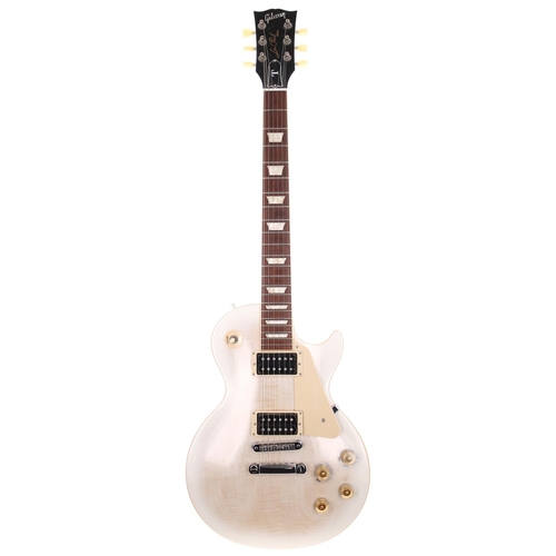 126 - 2013 Gibson Les Paul Signature T electric guitar, made in USA; Body: Alpine white burst finished map... 