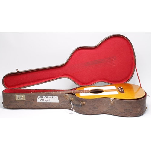 83 - Gibson F-35 Folk Singer acoustic guitar, made in USA, circa 1967; Back and sides: mahogany, lacquer ... 