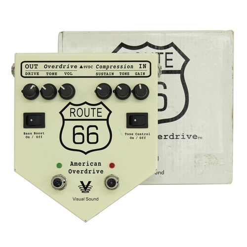 909 - Visual Sound Route 66 American overdrive guitar pedal, boxed*Please note: Gardiner Houlgate do not g... 