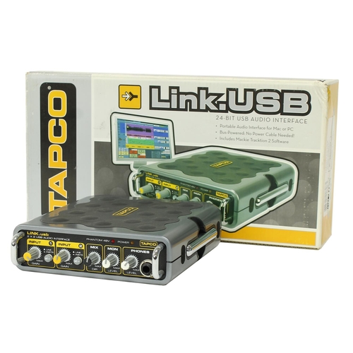 1217 - Tapco Link USB audio interface, boxed; together with an M Audio M Box, boxed and a Samson S Patch pa... 