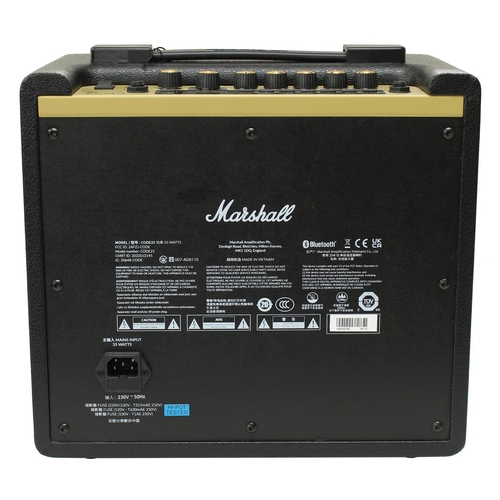 646 - Marshall Code 25 guitar amplifier, boxed*Please note: Gardiner Houlgate do not guarantee the full wo... 